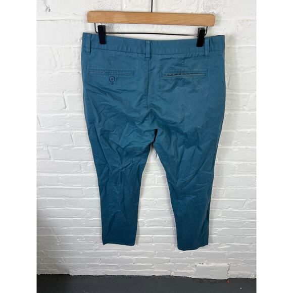 Bonobos Men's Mid Rise Straight Leg Chino Pant Flat Front Teal Blue Size 32/32 - Picture 2 of 4